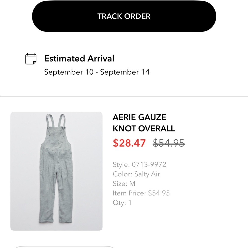 Aerie Women's Salty Air Gauze Overalls